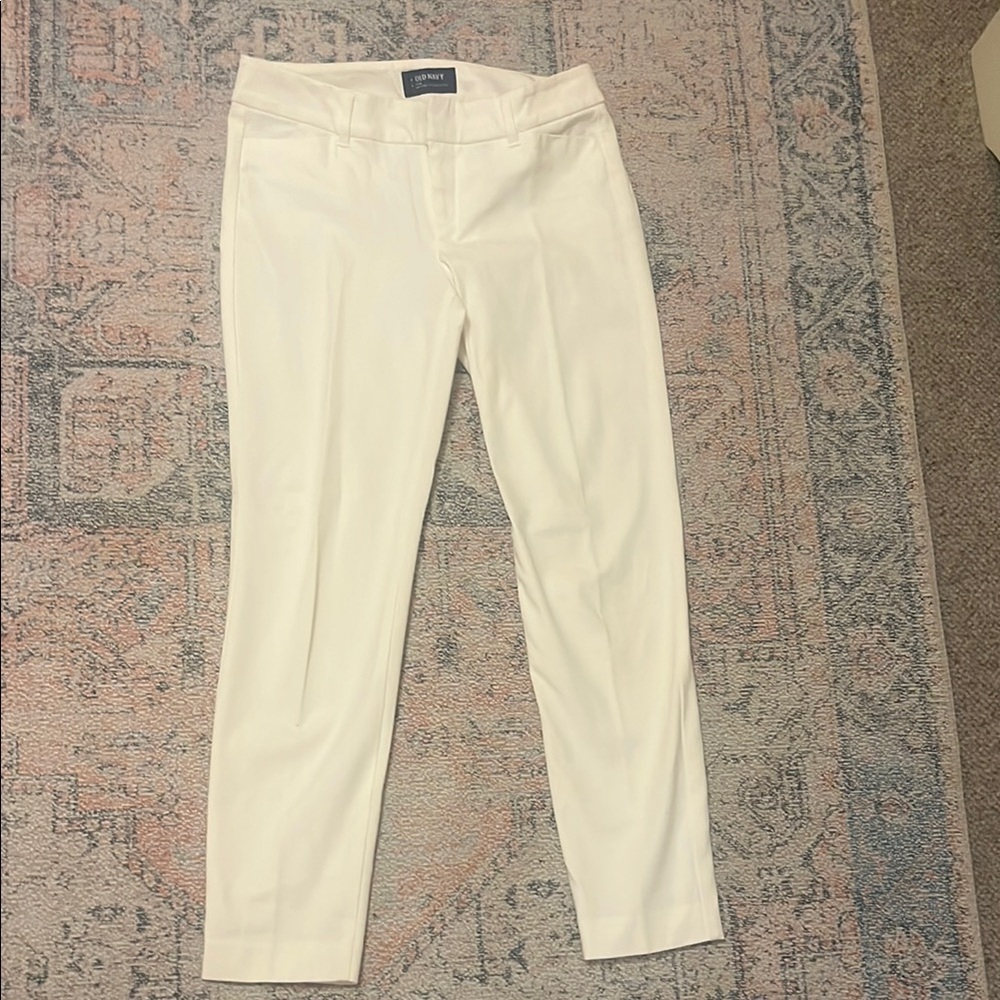 Old Navy White Dress Jumpsuit Tailored Elegance